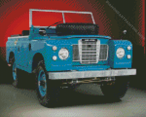 Vintage Land Rover Diamond Paintings