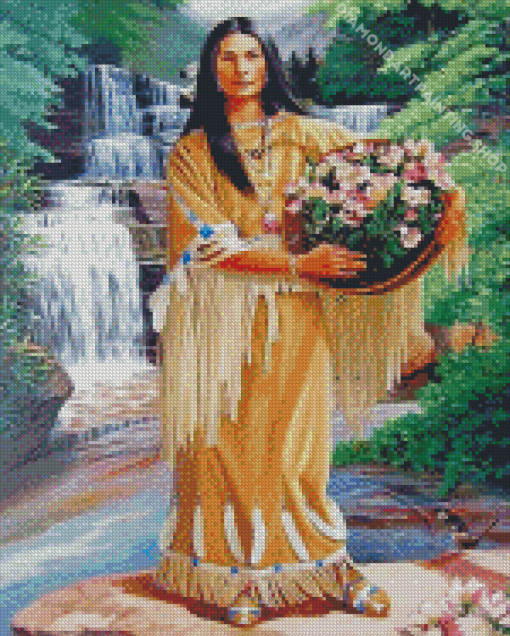 Cherokee Woman Diamond Paintings