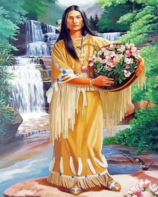 Cherokee Woman Diamond Paintings