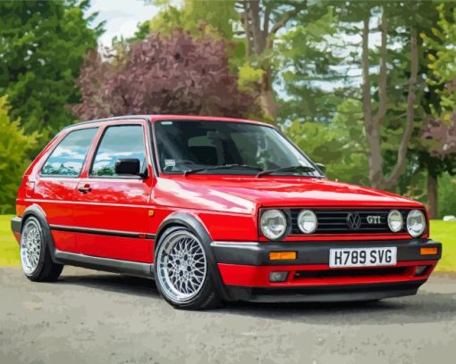 VW Mk2 Golf Gti Diamond Paintings