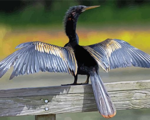 Anhinga Wings Diamond Paintings