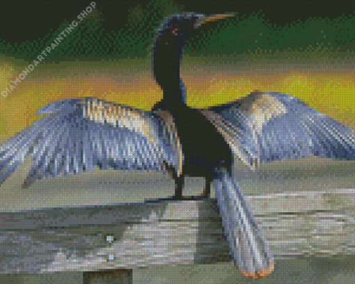 Anhinga Wings Diamond Paintings