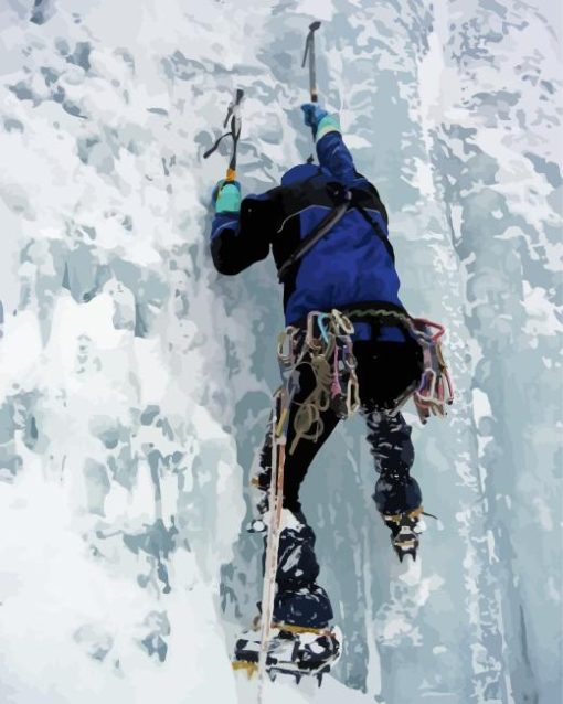 Ice Mountain Climbing Diamond Paintings