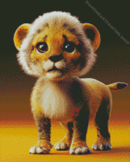 Lion Cub Diamond Paintings