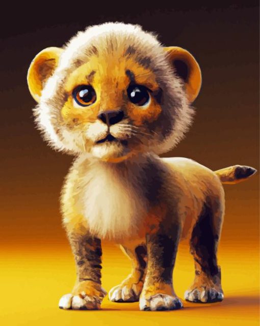 Lion Cub Diamond Paintings