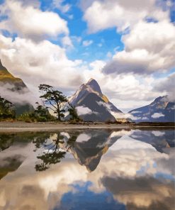 Milford Sound Island Diamond Paintings