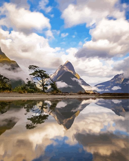 Milford Sound Island Diamond Paintings