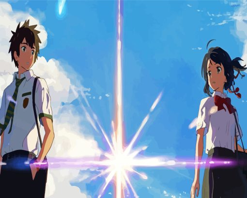 Mitsuha And Taki Diamond Paintings