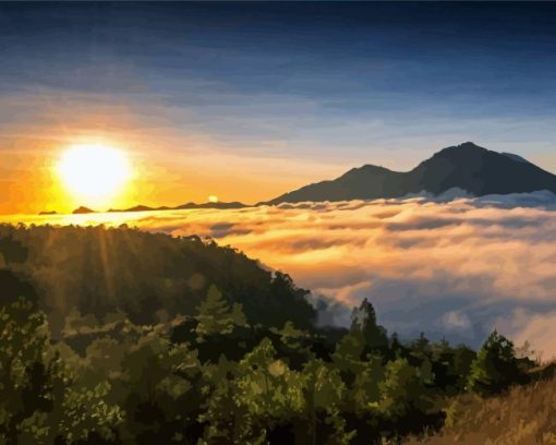 Mount Batur Diamond Paintings