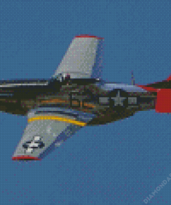 Mustang Plane Diamond Paintings