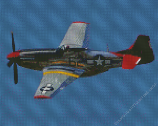 Mustang Plane Diamond Paintings