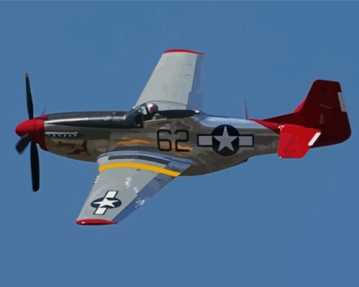 Mustang Plane Diamond Paintings