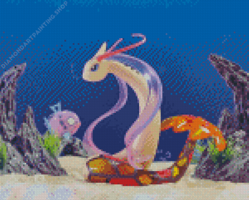 Pokemon Anime Milotic Diamond Paintings