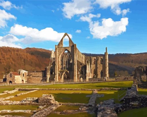 Wales Tintern Abbey Diamond Paintings