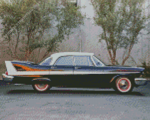 1958 Plymouth Car Diamond Paintings