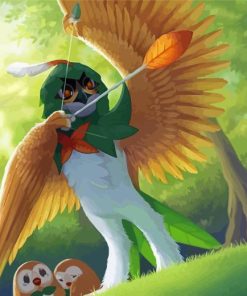 Decidueye Pokemon Diamond Paintings