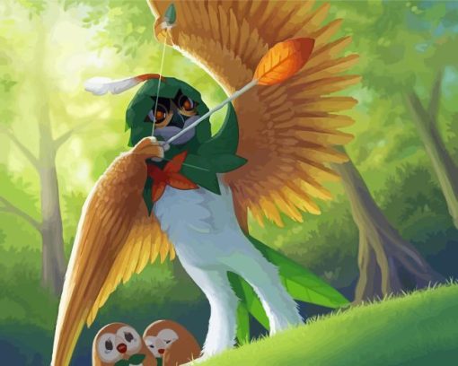 Decidueye Pokemon Diamond Paintings