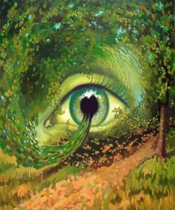 Eye In The Forest Diamond Paintings