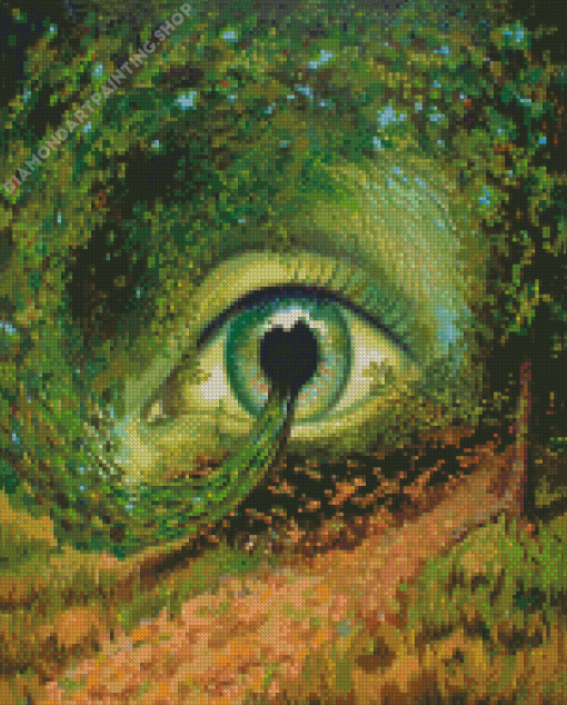 Eye In The Forest Diamond Paintings