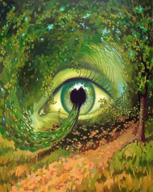 Eye In The Forest Diamond Paintings