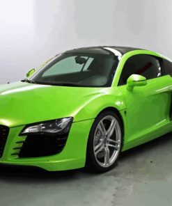 Green R8 Audi Diamond Paintings