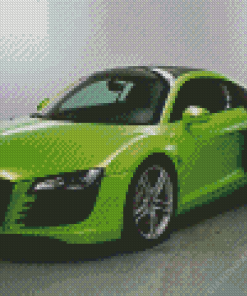 Green R8 Audi Diamond Paintings