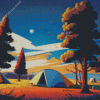 Forest Campsite Diamond Paintings