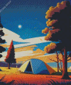 Forest Campsite Diamond Paintings