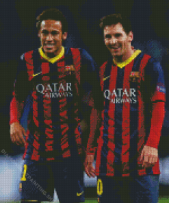 Messi And Neymar Diamond Paintings