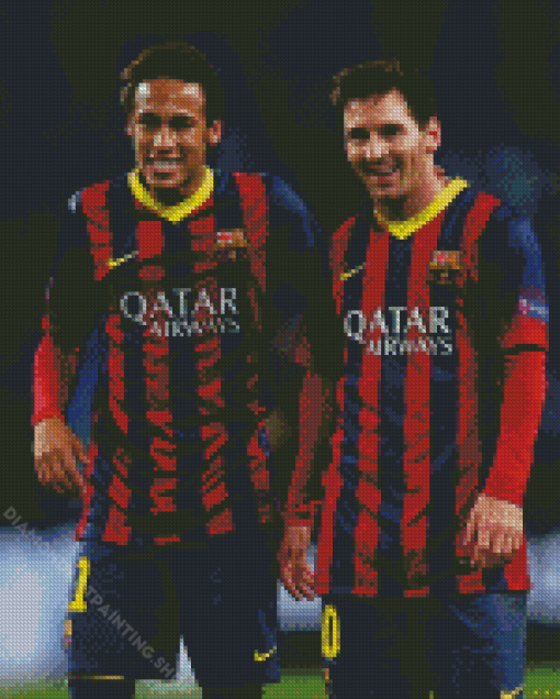 Messi And Neymar Diamond Paintings