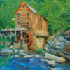 Old Grist Mill Diamond Paintings