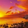 Sunset Waikiki Beach Diamond Paintings