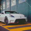 White 370z Nissan Diamond Paintings