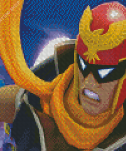 Captain Falcon F Zero Diamond Paintings