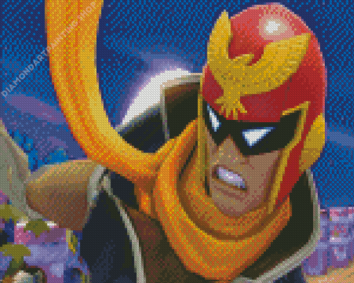 Captain Falcon F Zero Diamond Paintings