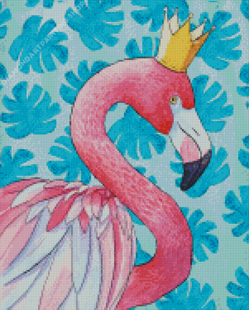 Flamingo Queen Diamond Paintings