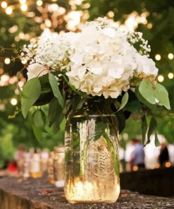 Hydrangeas In A Jar Diamond Paintings